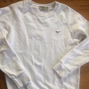 MAISON KITSUNE TRI COLOR FOX SWEATSHIRT SIZE S